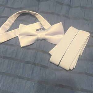 Classic Lavender  Bow Tie and Suspenders Set
